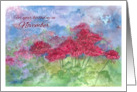 Happy November Birthday Chrysanthemum Watercolor Flowers card