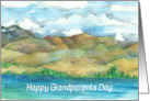 Happy Grandparents Day Lake Desert Mountains card