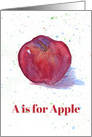 Teacher Welcome Back to School Apple card