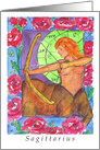 Sagittarius Archer Astrology Sun Sign Blank card