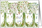 Just a Note Season Trees Digital Art card