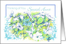 Thinking of You Special Aunt White Petunia Flowers card