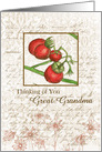 Thinking of You Great Grandma Cherry Vintage Collage Art card