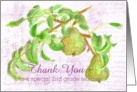 Thank You 2nd Grade Teacher Pears card