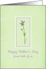 Happy Mother’s Day From Both of Us Lavender Wildflower card