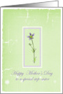 Happy Mother’s Day Special Step-Sister Lavender Wildflower card