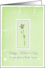 Happy Mother’s Day Special Birth Mom Lavender Wildflower card