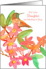 For You Daughter on Mother’s Day Hummingbird Plumeria card