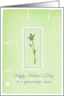 Happy Mother’s Day Step-Aunt Lavender Wildflower card