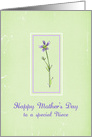 Happy Mother’s Day Special Niece Lavender Wildflower card