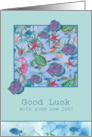 Good Luck New Job Turtles Fish Ocean Watercolor card