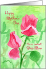 Happy Mother’s Day Step-Mom Sweet Pea Flowers card