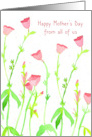 Happy Mother’s Day From All of Us Spring Wildflowers Spatter Spots card