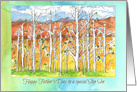 Happy Father’s Day Step Son Aspen Trees Desert Landscape card