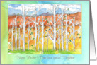 Happy Father’s Day Neighbor Aspen Trees Desert Landscape card