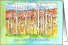 Happy Father’s Day Boss Aspen Trees Desert Landscape card