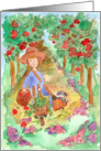 Autumn Thinking of You Apple Orchard Harvest Puppy Dog card