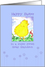 Happy Easter Great Grandson Baby Chicken card