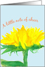 A Little Note Of Cheer Sunflower Get Well card