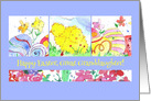 Happy Easter Great Granddaughter Spring Chickens card