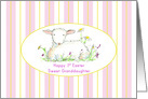 Happy First Easter Sweet Granddaughter Lamb card