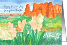 Happy Father’s Day Brother Red Rock Mountains Southwest card