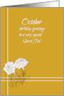 Happy October Birthday Secret Pal Marigolds card