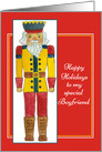 Happy Holidays To My Special Boyfriend Nutcracker card