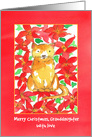 Merry Christmas Granddaughter With Love Cat card