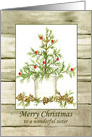 Merry Christmas Wonderful Sister Holiday Tree card