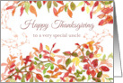 Happy Thanksgiving Special Uncle Autumn Leaves card