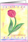 Tulip Retirement Congratulations Best Wishes card