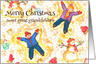 Merry Christmas Great Grandchildren Snow Angels card