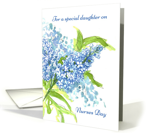 For a special Daughter on Nurses Day Lilac Flowers card (1019063)