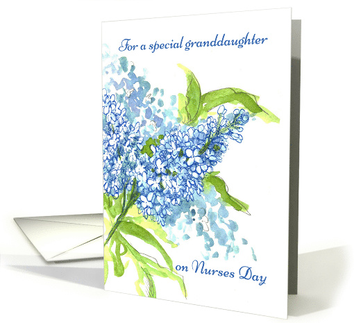 For A Special Granddaughter On Nurses Day Lilacs card (1019065)