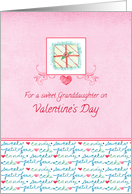 For a sweet Granddaughter on Valentine’s Day card