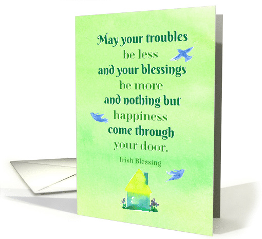 Happy St. Patrick's Day Neighbor Cottage Irish Blessing card (1025225)