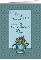 Happy Mother’s Day Secret Pal Flower Bouquet Watercolor Art card