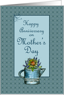 Happy Anniversary on Mother’s Day Sunflowers card