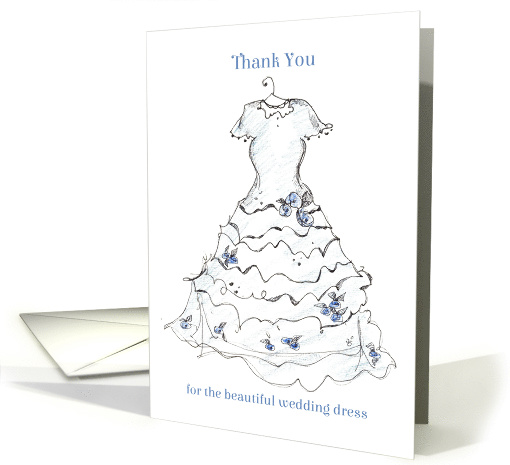 Thank You Seamstress For The Beautiful Wedding Dress card (1102400)