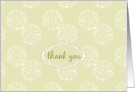 Thank You White Daisy Flowers Blank card