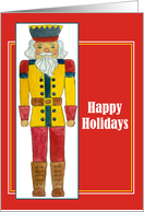 Happy Holidays Nutcracker Red Christmas Business card