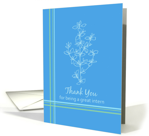 Thank You To A Great Intern Wildflowers card (1132958)
