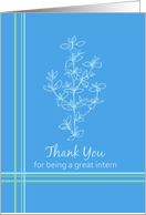 Thank You To A Great Intern Wildflowers card