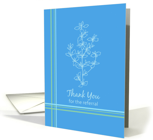 Thank You For The Referral Business Wildflowers card (1132962)