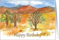 Happy Birthday Autumn Exploring Desert Landscape card