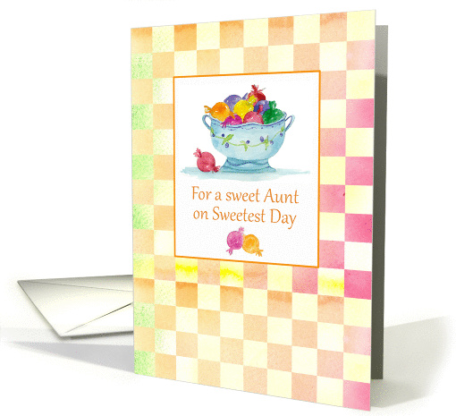 For a sweet Aunt on Sweetest Day Colorful Candy Dish... (1176980)