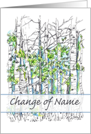 Name Change Announcement Aspen Trees card