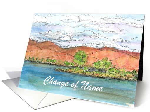 Change of Name Announcement Lake Custom card (1184680)