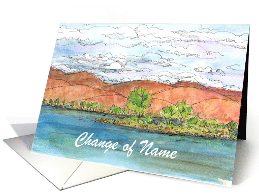 Change of Name Announcement Lake Custom card (1184680)